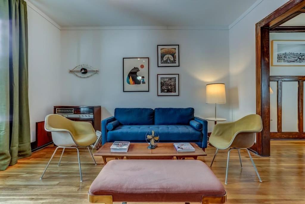 Villa Luxe Mid-Century Styled Historic Townhouse #1 Detroit Exterior foto
